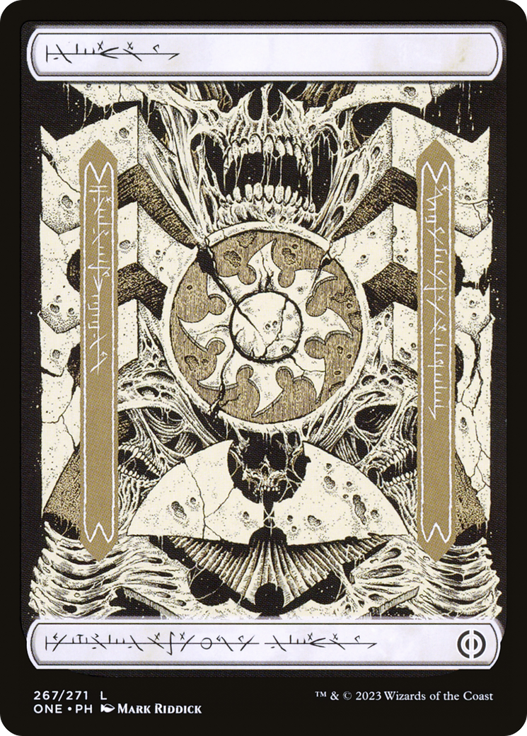 Plains (267) (Phyrexian) [Phyrexia: All Will Be One] MTG Single Magic: The Gathering    | Red Claw Gaming