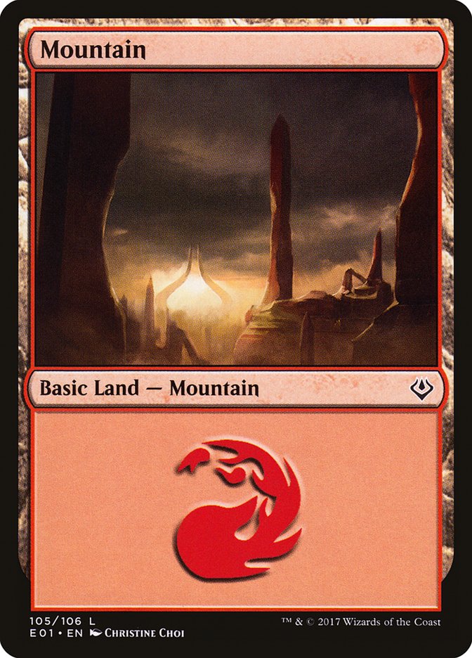 Mountain (105) [Archenemy: Nicol Bolas] MTG Single Magic: The Gathering    | Red Claw Gaming