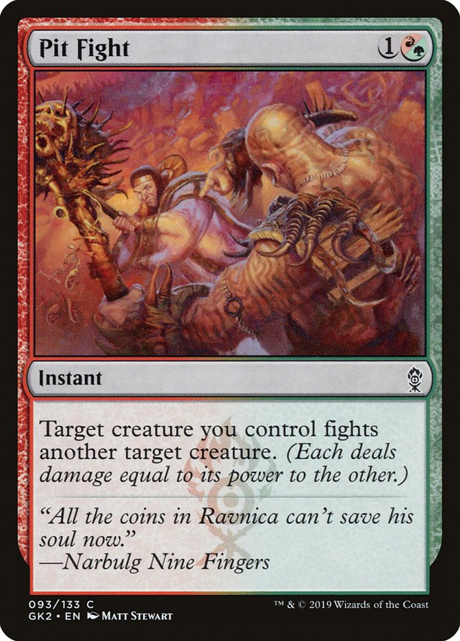 Pit Fight [Ravnica Allegiance Guild Kit] MTG Single Magic: The Gathering    | Red Claw Gaming