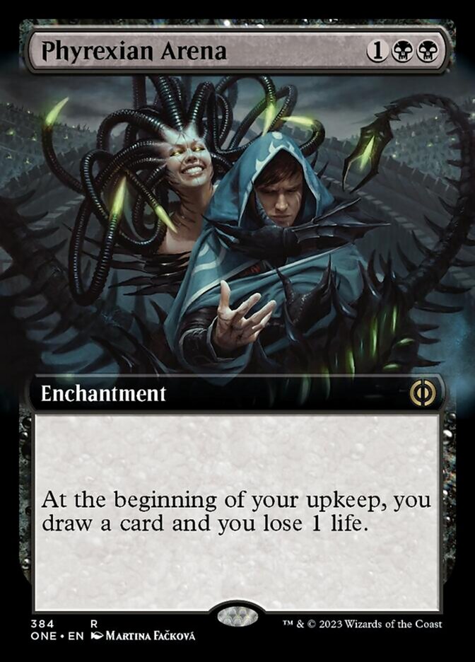Phyrexian Arena (Extended Art) [Phyrexia: All Will Be One] MTG Single Magic: The Gathering    | Red Claw Gaming