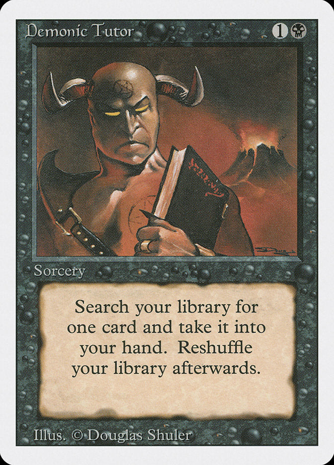 Demonic Tutor [Revised Edition] MTG Single Magic: The Gathering    | Red Claw Gaming
