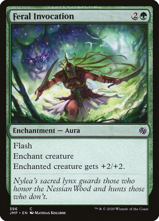 Feral Invocation [Jumpstart] MTG Single Magic: The Gathering    | Red Claw Gaming