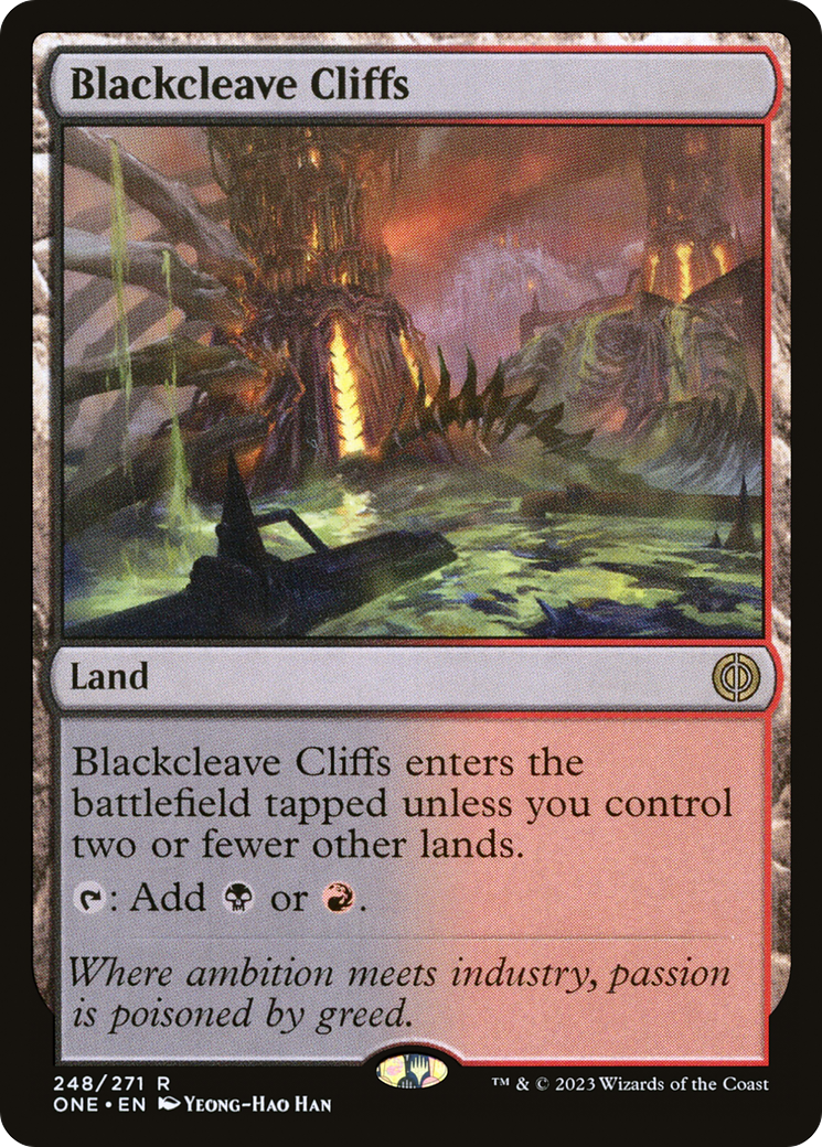 Blackcleave Cliffs [Phyrexia: All Will Be One] MTG Single Magic: The Gathering    | Red Claw Gaming