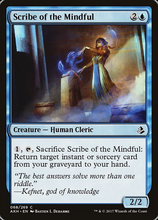 Scribe of the Mindful [Amonkhet] MTG Single Magic: The Gathering    | Red Claw Gaming