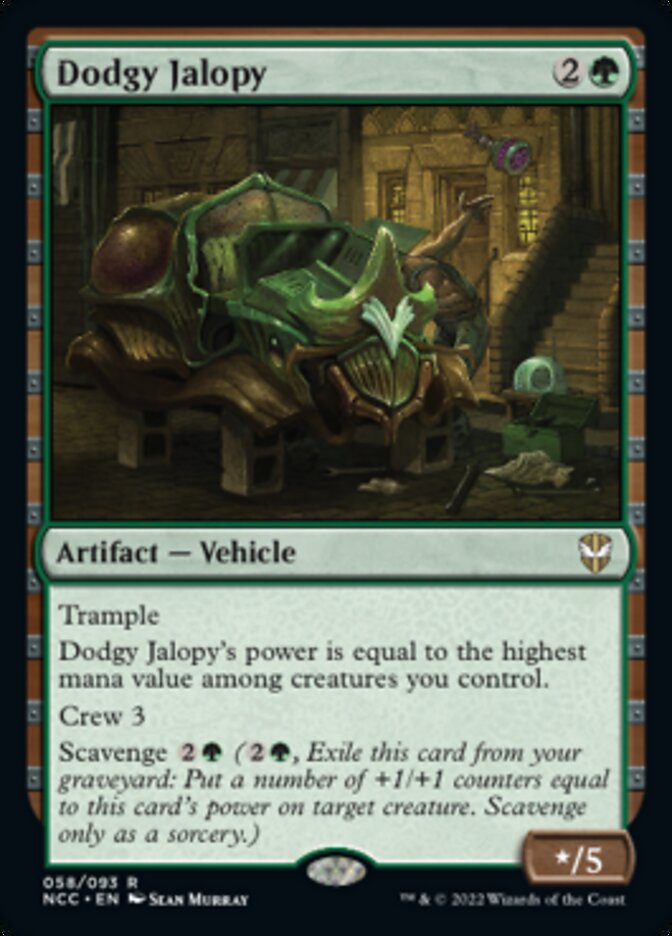 Dodgy Jalopy [Streets of New Capenna Commander] MTG Single Magic: The Gathering    | Red Claw Gaming