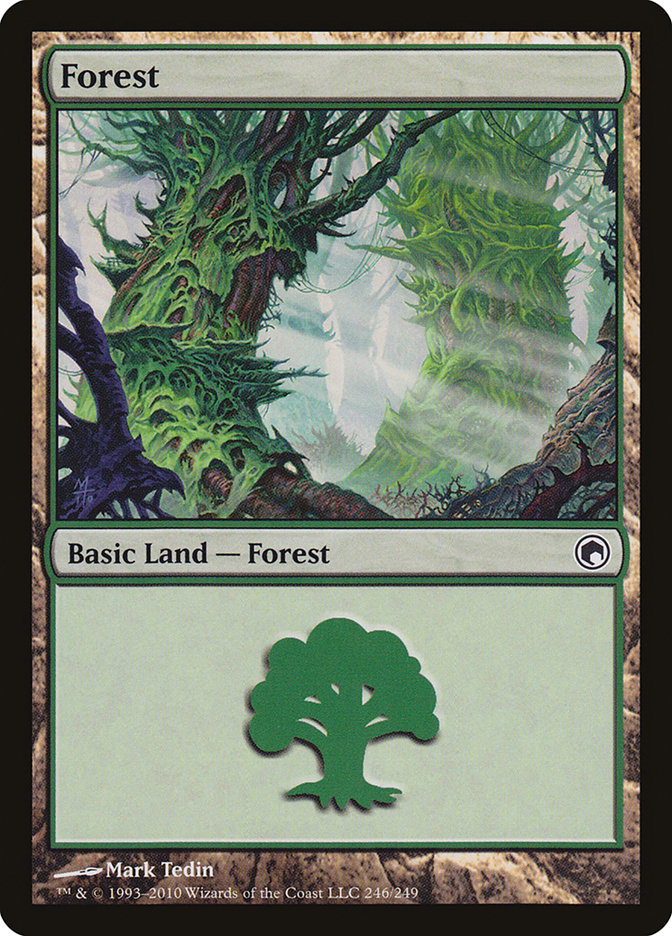 Forest (246) [Scars of Mirrodin] MTG Single Magic: The Gathering    | Red Claw Gaming