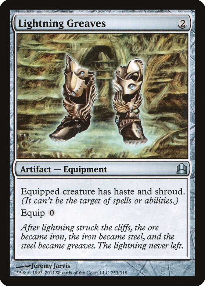 Lightning Greaves [Commander 2011] MTG Single Magic: The Gathering    | Red Claw Gaming
