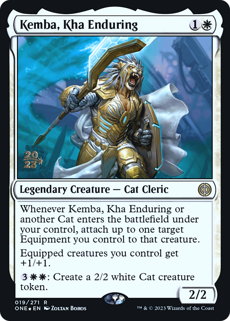 Kemba, Kha Enduring [Phyrexia: All Will Be One Prerelease Promos] MTG Single Magic: The Gathering    | Red Claw Gaming