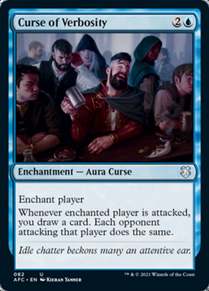 Curse of Verbosity [Dungeons & Dragons: Adventures in the Forgotten Realms Commander] MTG Single Magic: The Gathering    | Red Claw Gaming