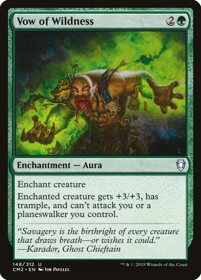 Vow of Wildness [Commander Anthology Volume II] MTG Single Magic: The Gathering    | Red Claw Gaming