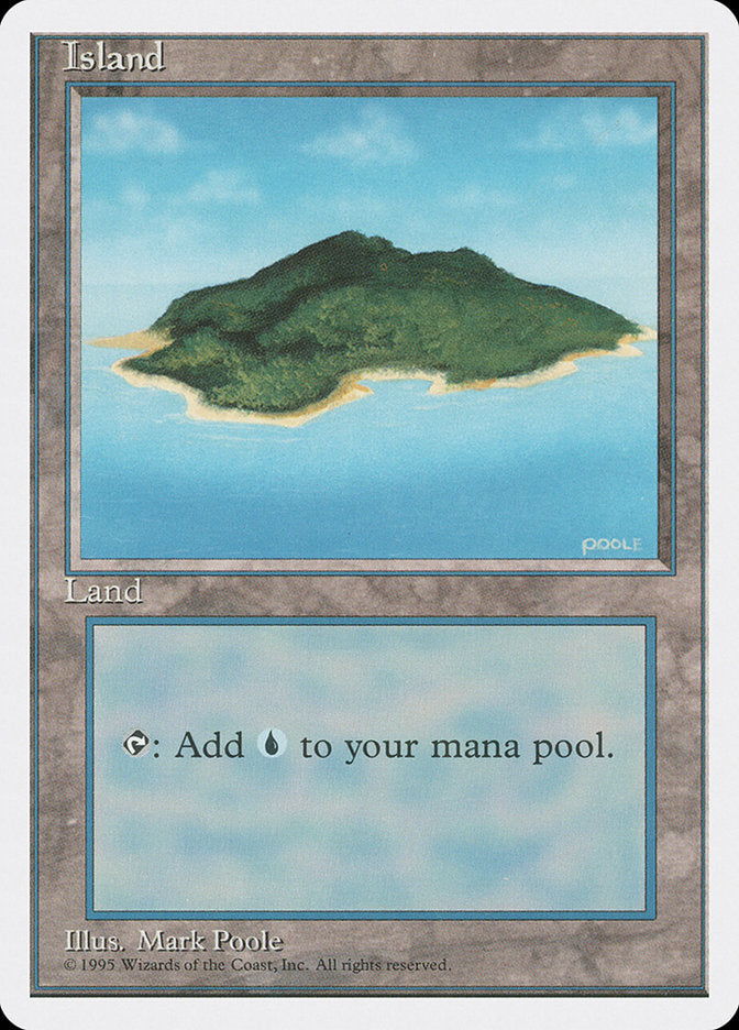 Island (Blue Sky) [Fourth Edition] MTG Single Magic: The Gathering    | Red Claw Gaming