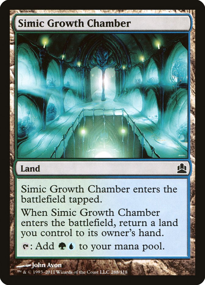 Simic Growth Chamber [Commander 2011] MTG Single Magic: The Gathering    | Red Claw Gaming