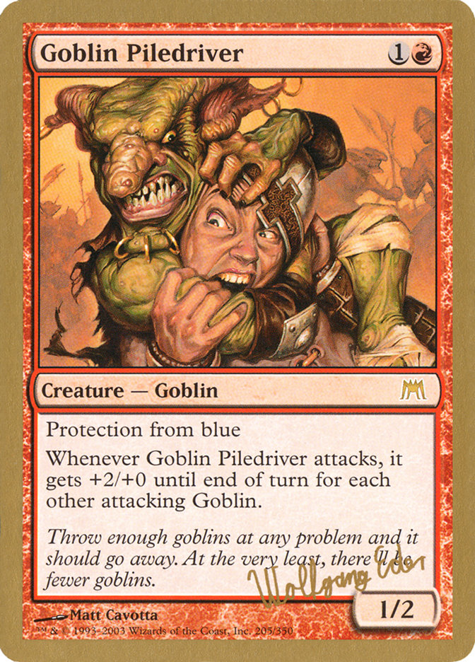 Goblin Piledriver (Wolfgang Eder) [World Championship Decks 2003] MTG Single Magic: The Gathering    | Red Claw Gaming