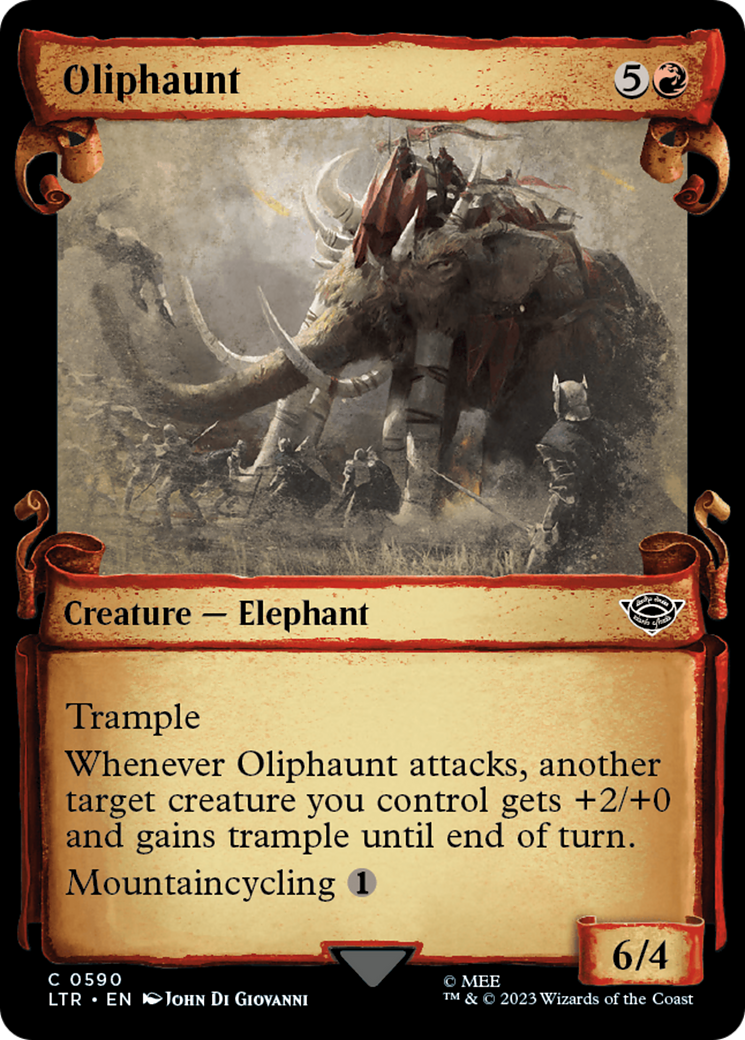 Oliphaunt [The Lord of the Rings: Tales of Middle-Earth Showcase Scrolls] MTG Single Magic: The Gathering    | Red Claw Gaming