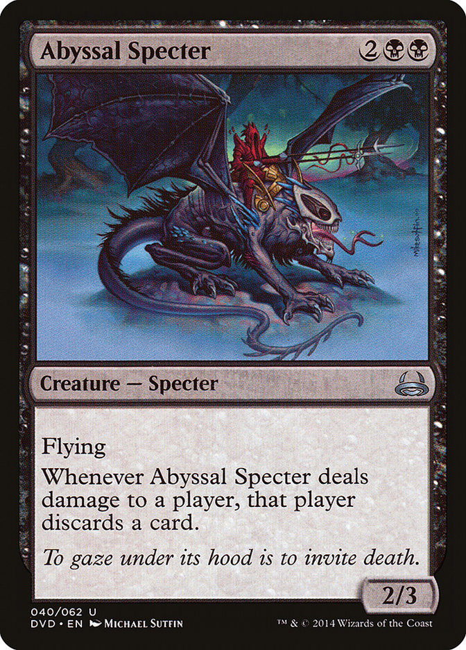 Abyssal Specter (Divine vs. Demonic) [Duel Decks Anthology] MTG Single Magic: The Gathering    | Red Claw Gaming