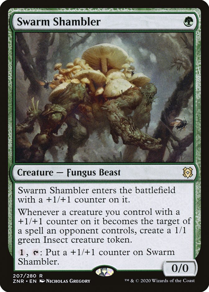Swarm Shambler [Zendikar Rising] MTG Single Magic: The Gathering    | Red Claw Gaming