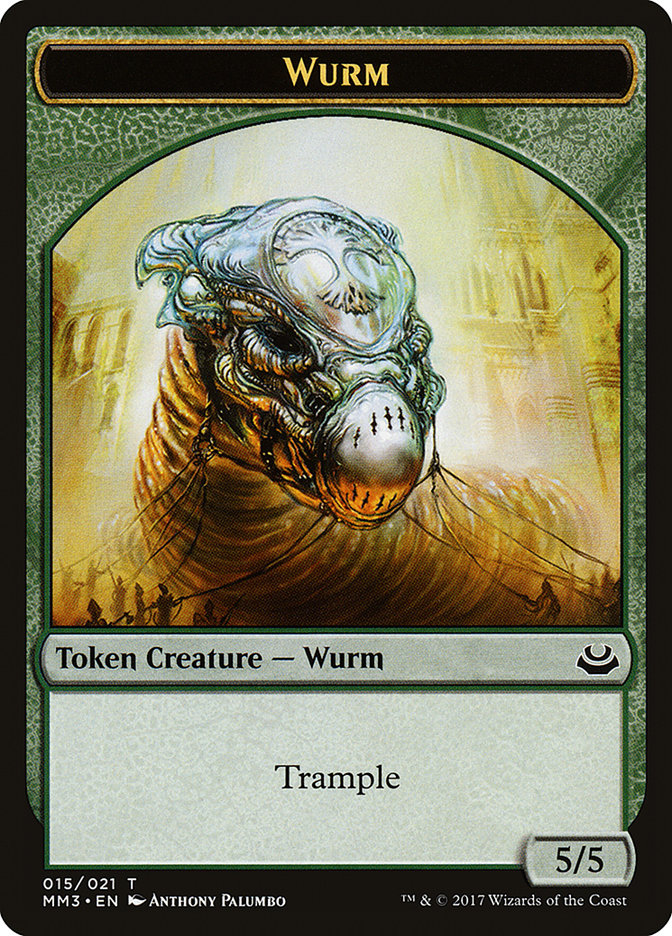 Wurm Token [Modern Masters 2017 Tokens] MTG Single Magic: The Gathering    | Red Claw Gaming