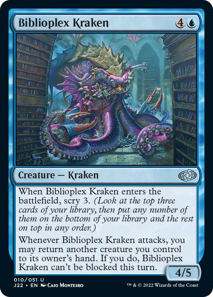 Biblioplex Kraken [Jumpstart 2022] MTG Single Magic: The Gathering    | Red Claw Gaming