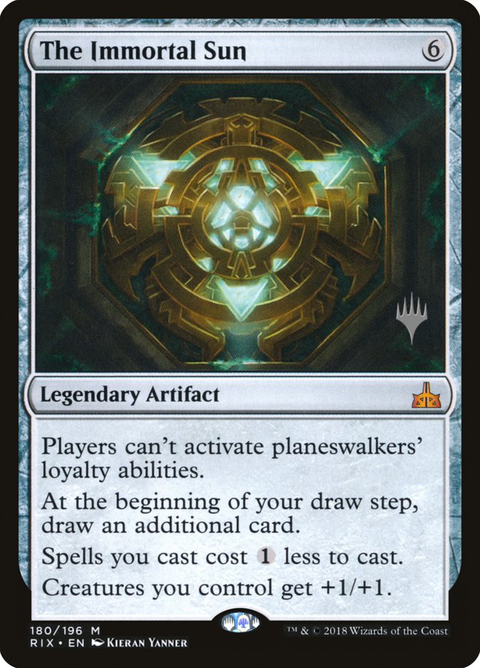 The Immortal Sun (Promo Pack) [Rivals of Ixalan Promos] MTG Single Magic: The Gathering    | Red Claw Gaming