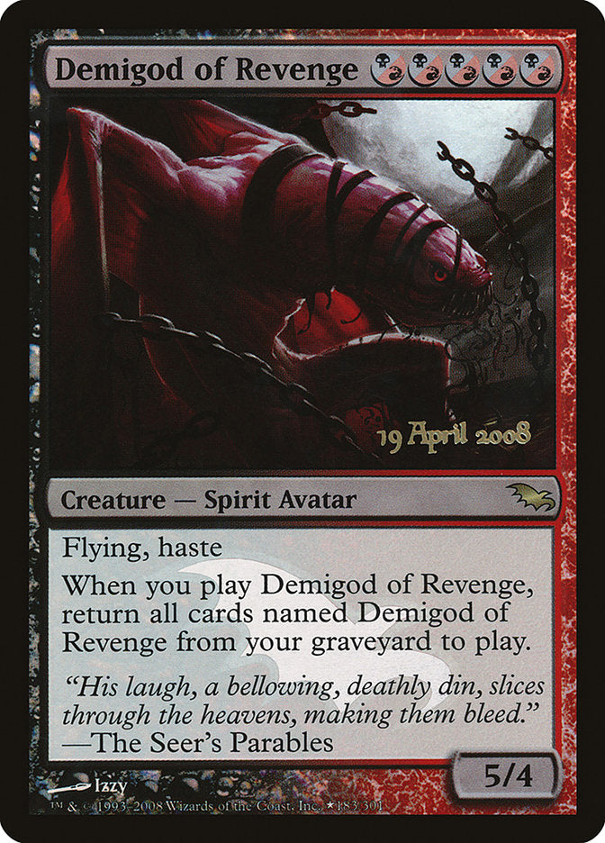 Demigod of Revenge [Shadowmoor Promos] MTG Single Magic: The Gathering    | Red Claw Gaming
