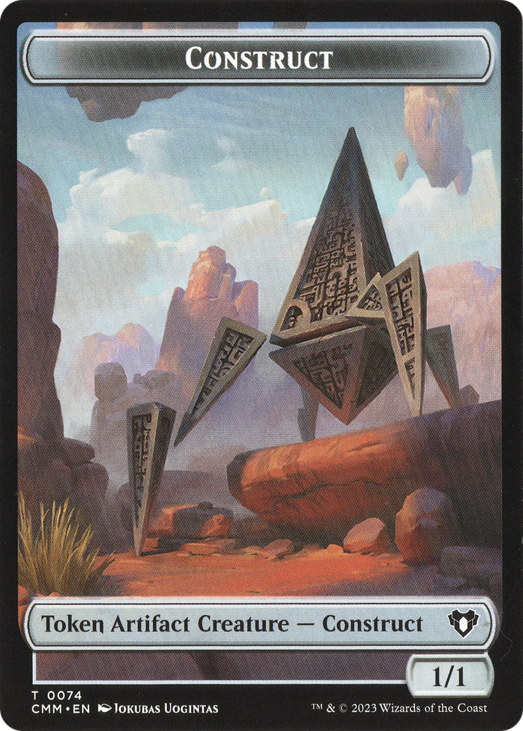 Thopter // Construct (0074) Double-Sided Token [Commander Masters Tokens] MTG Single Magic: The Gathering    | Red Claw Gaming
