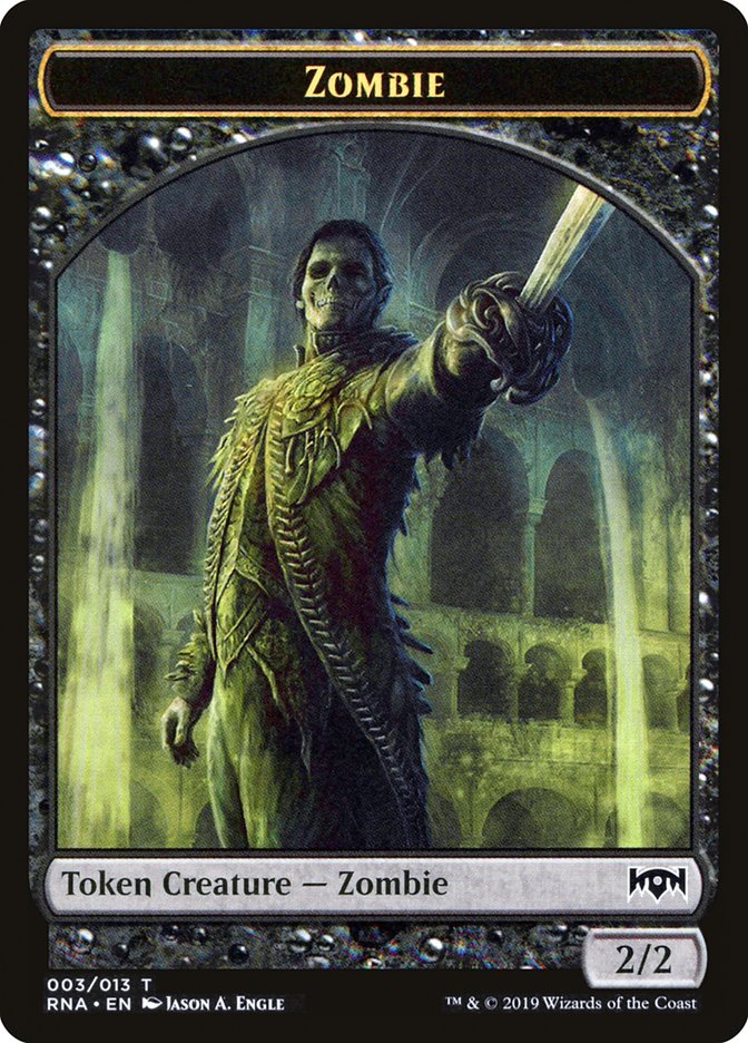 Zombie Token [Ravnica Allegiance Tokens] MTG Single Magic: The Gathering    | Red Claw Gaming