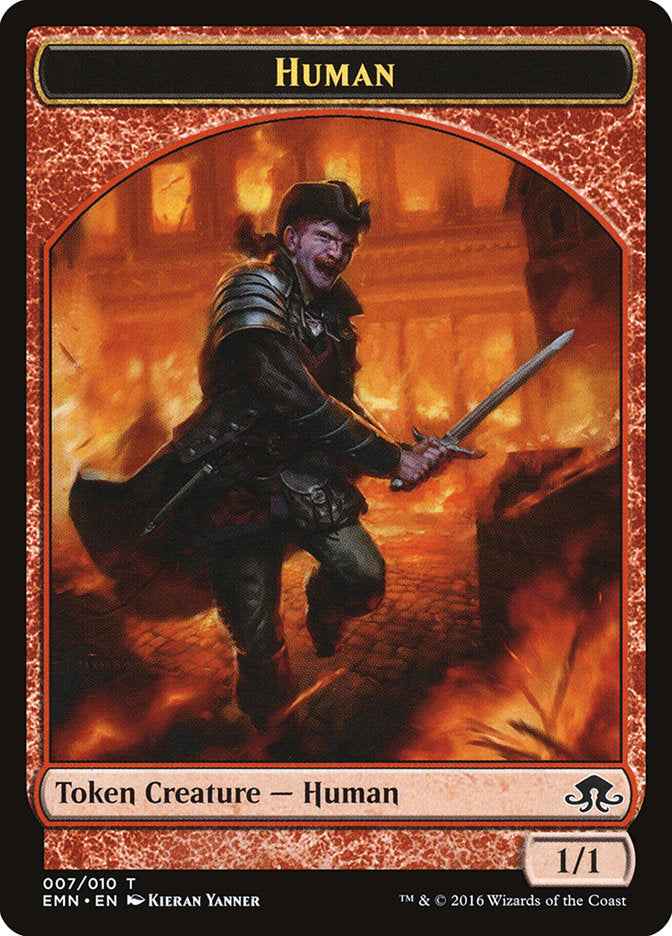 Human Token [Eldritch Moon Tokens] MTG Single Magic: The Gathering    | Red Claw Gaming