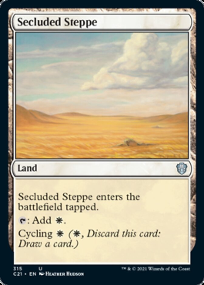 Secluded Steppe [Commander 2021] MTG Single Magic: The Gathering    | Red Claw Gaming