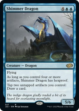 Shimmer Dragon [Jumpstart 2022] MTG Single Magic: The Gathering    | Red Claw Gaming