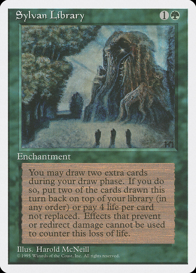 Sylvan Library [Fourth Edition] MTG Single Magic: The Gathering    | Red Claw Gaming