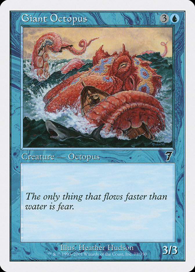 Giant Octopus [Seventh Edition] MTG Single Magic: The Gathering    | Red Claw Gaming