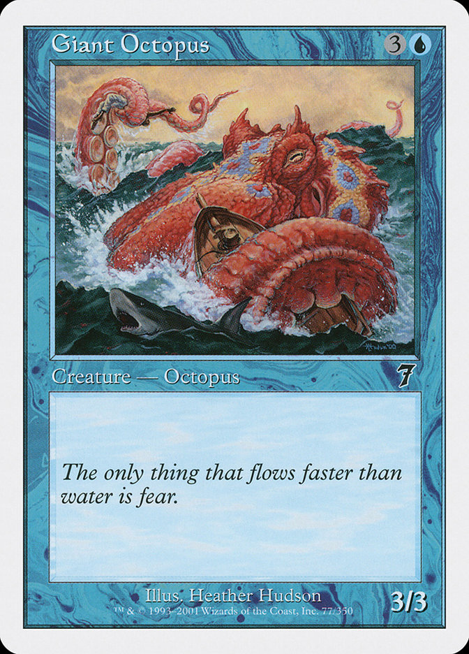 Giant Octopus [Seventh Edition] MTG Single Magic: The Gathering    | Red Claw Gaming