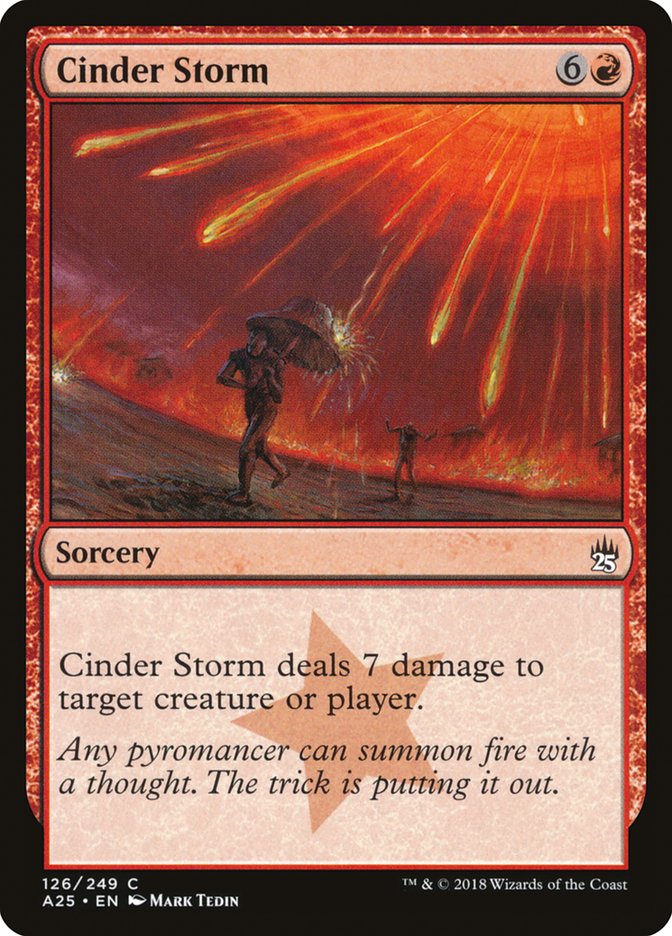 Cinder Storm [Masters 25] MTG Single Magic: The Gathering    | Red Claw Gaming