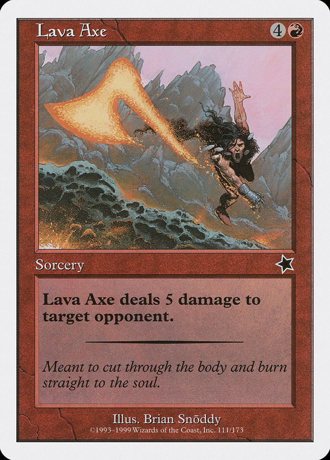 Lava Axe [Starter 1999] MTG Single Magic: The Gathering    | Red Claw Gaming