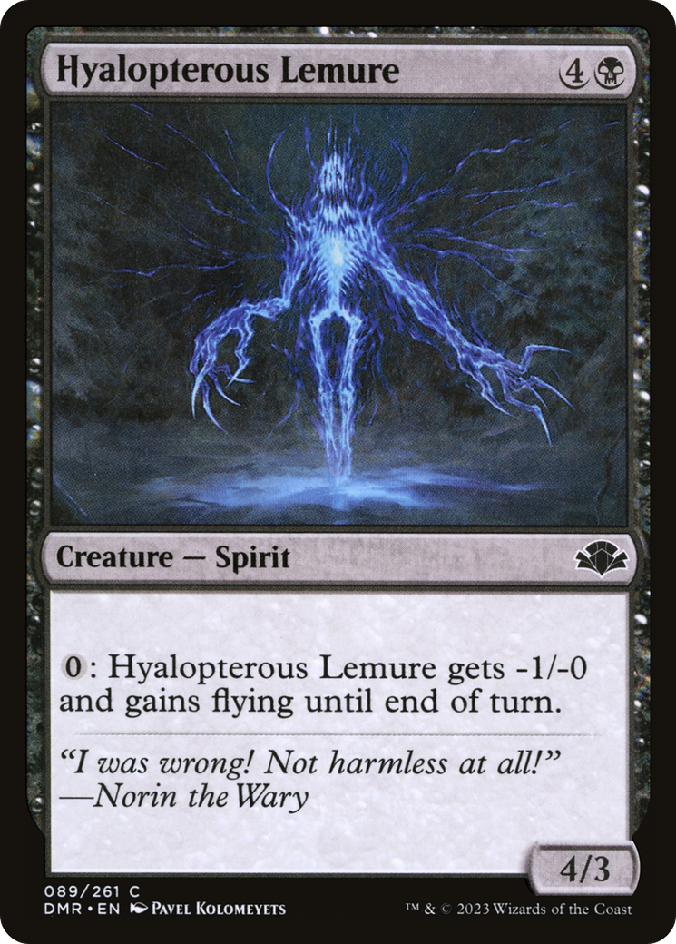 Hyalopterous Lemure [Dominaria Remastered] MTG Single Magic: The Gathering    | Red Claw Gaming
