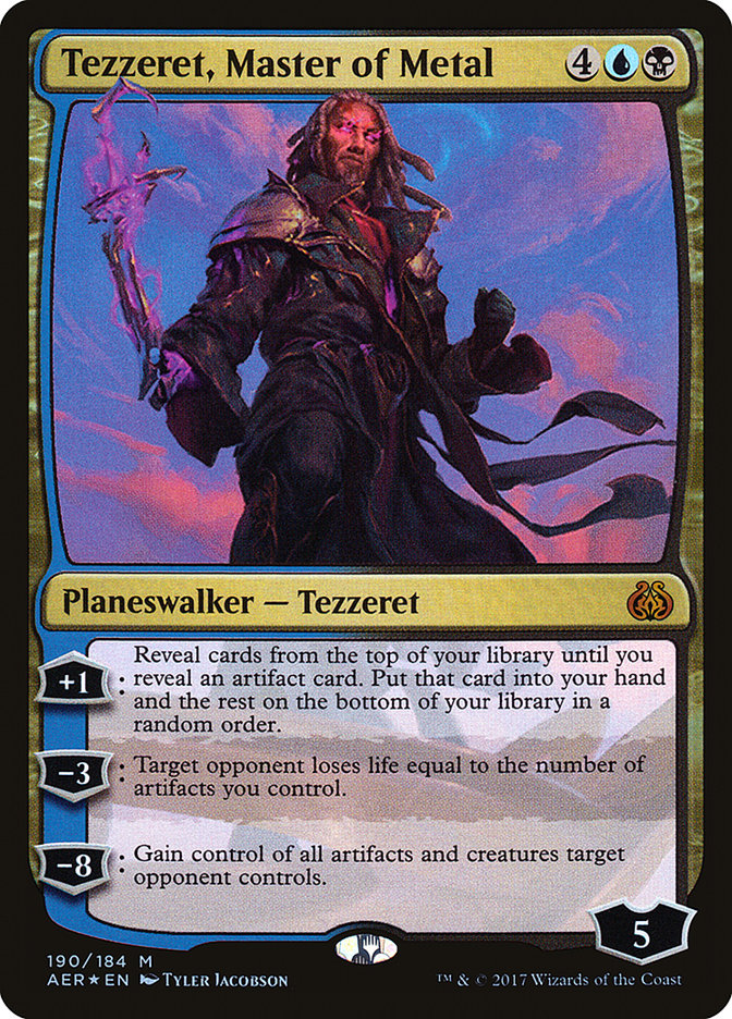 Tezzeret, Master of Metal [Aether Revolt] MTG Single Magic: The Gathering    | Red Claw Gaming