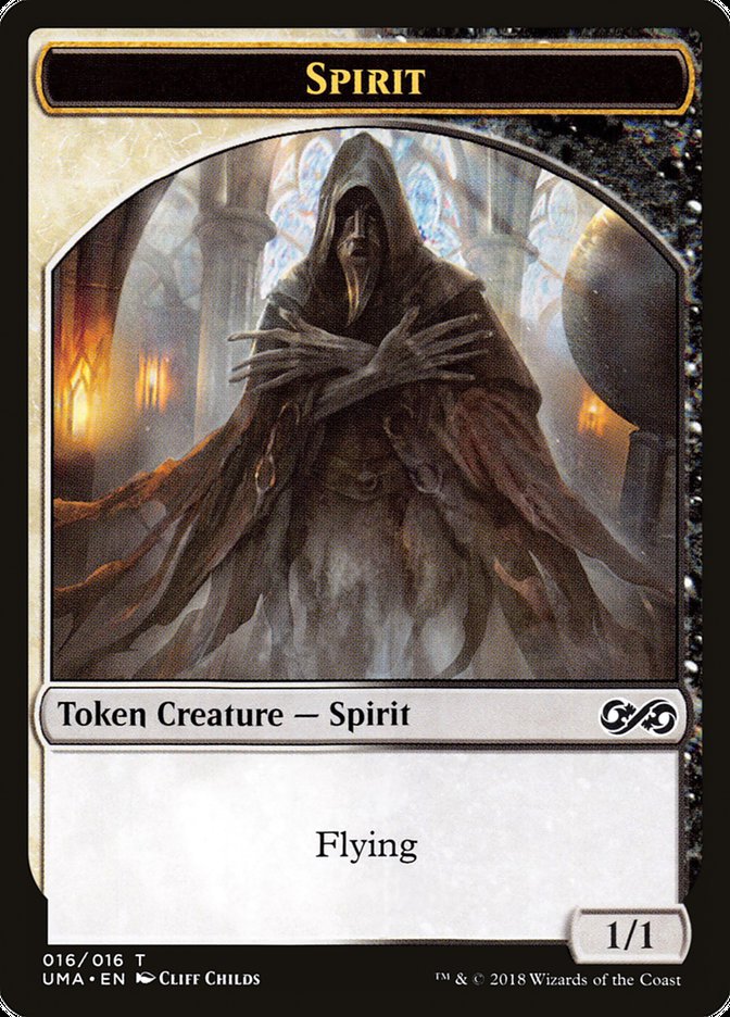 Spirit Token (016/016) [Ultimate Masters Tokens] MTG Single Magic: The Gathering    | Red Claw Gaming