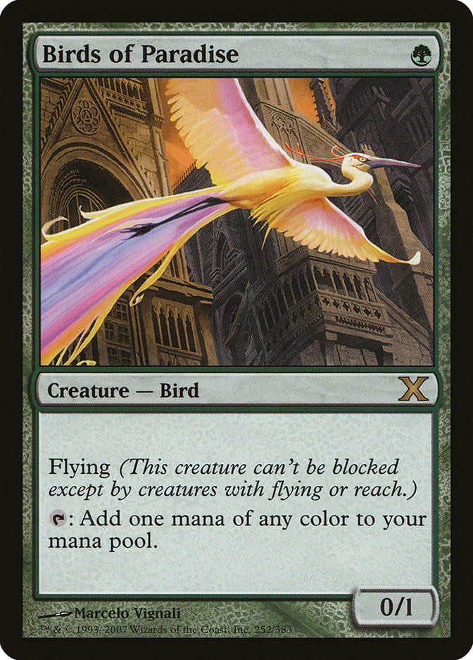 Birds of Paradise [Tenth Edition] MTG Single Magic: The Gathering    | Red Claw Gaming