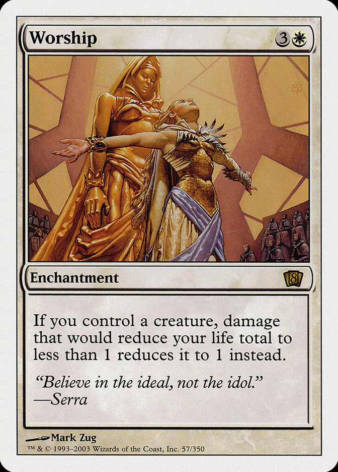 Worship [Eighth Edition] MTG Single Magic: The Gathering    | Red Claw Gaming