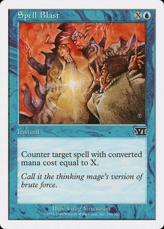 Spell Blast [Classic Sixth Edition] MTG Single Magic: The Gathering    | Red Claw Gaming