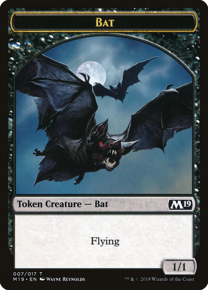 Bat Token [Core Set 2019 Tokens] MTG Single Magic: The Gathering    | Red Claw Gaming