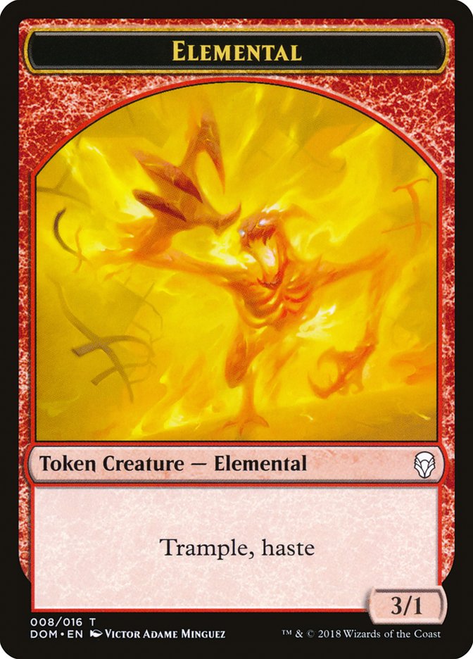 Elemental Token [Dominaria Tokens] MTG Single Magic: The Gathering    | Red Claw Gaming