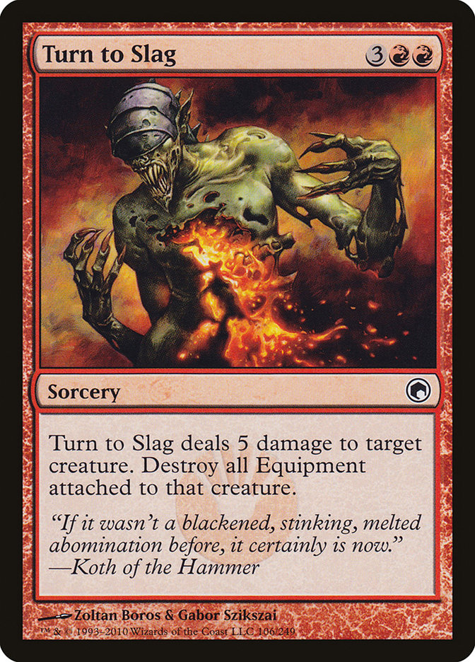 Turn to Slag [Scars of Mirrodin] MTG Single Magic: The Gathering    | Red Claw Gaming