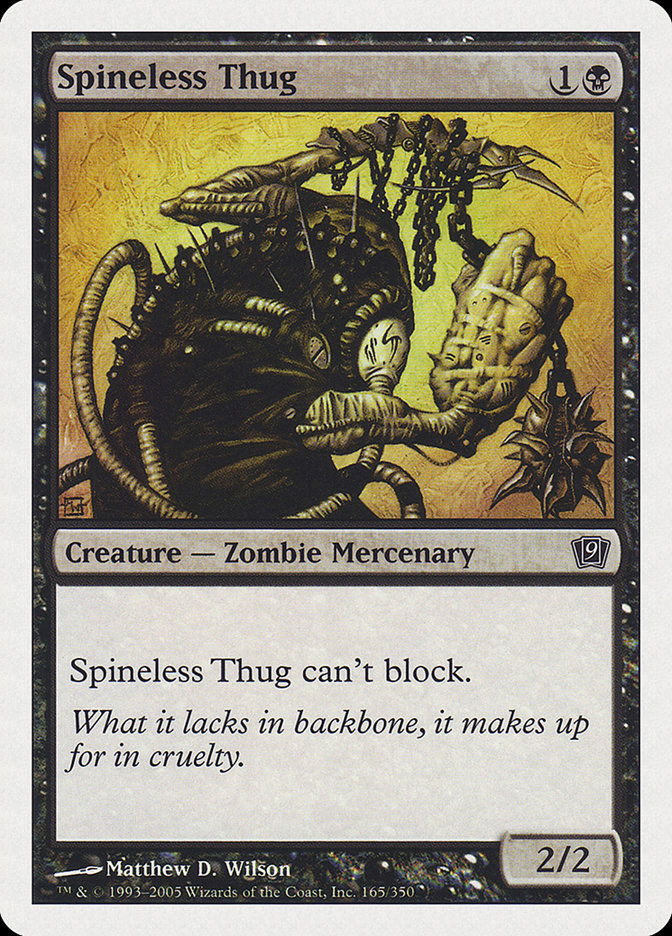 Spineless Thug [Ninth Edition] MTG Single Magic: The Gathering    | Red Claw Gaming