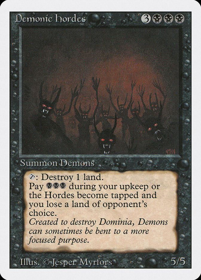 Demonic Hordes [Revised Edition] MTG Single Magic: The Gathering    | Red Claw Gaming