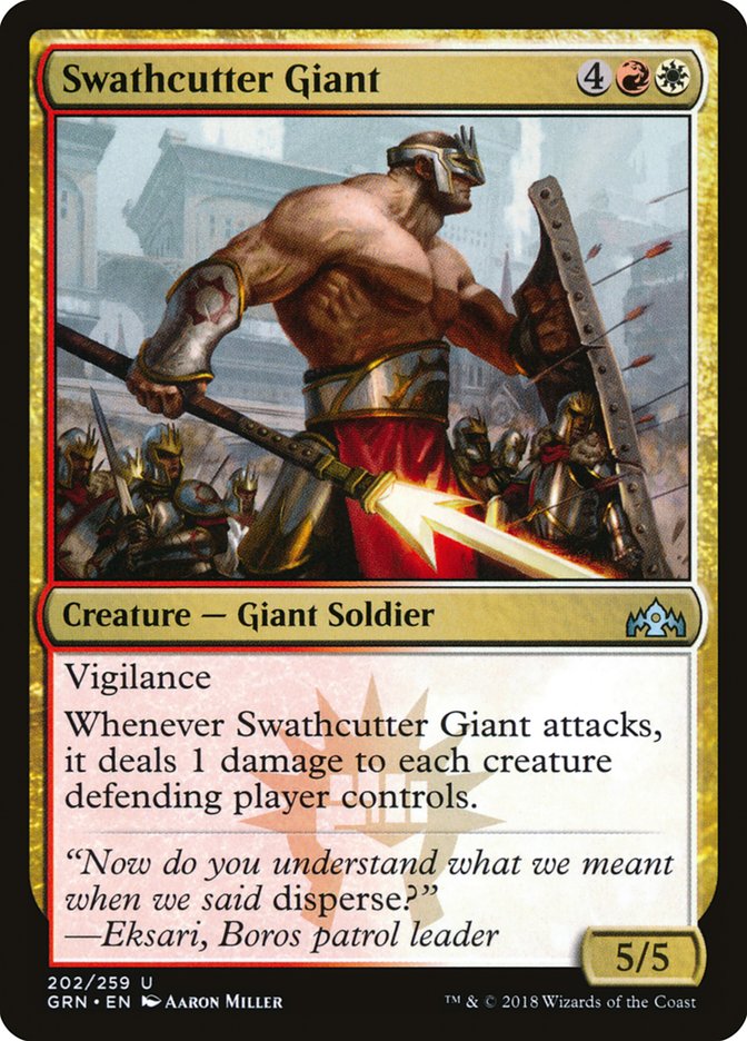 Swathcutter Giant [Guilds of Ravnica] MTG Single Magic: The Gathering    | Red Claw Gaming
