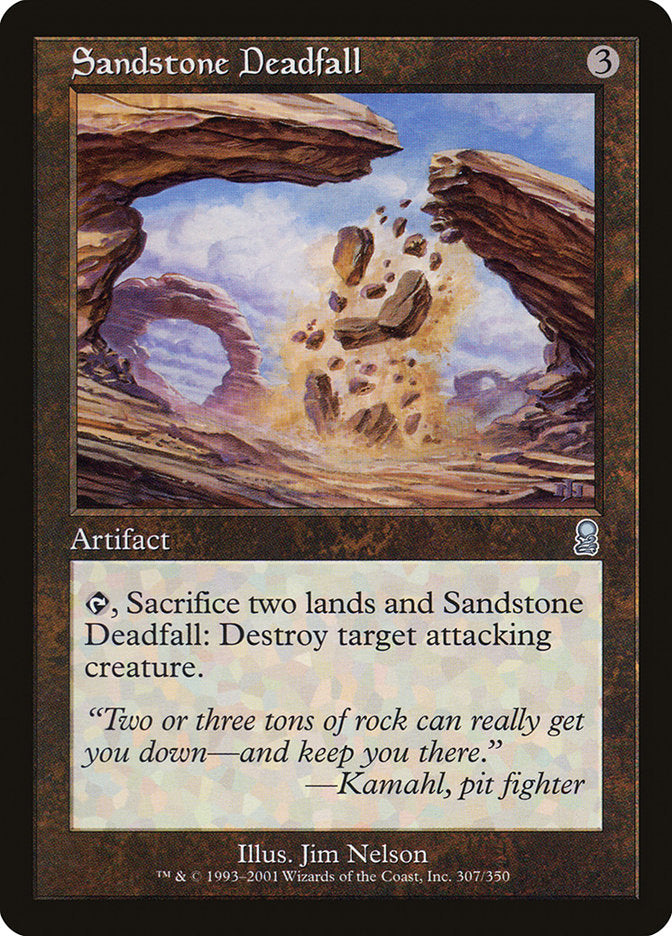 Sandstone Deadfall [Odyssey] MTG Single Magic: The Gathering    | Red Claw Gaming