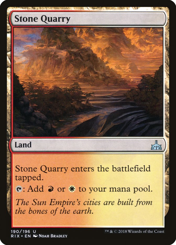 Stone Quarry [Rivals of Ixalan] MTG Single Magic: The Gathering    | Red Claw Gaming