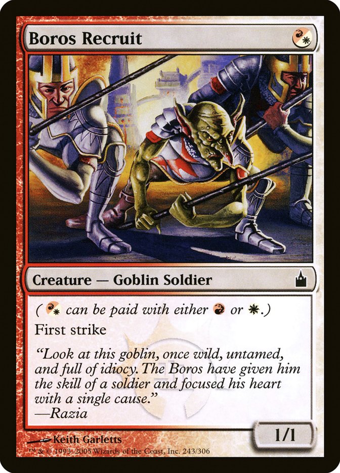 Boros Recruit [Ravnica: City of Guilds] MTG Single Magic: The Gathering    | Red Claw Gaming