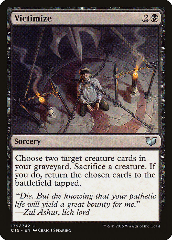 Victimize [Commander 2015] MTG Single Magic: The Gathering    | Red Claw Gaming